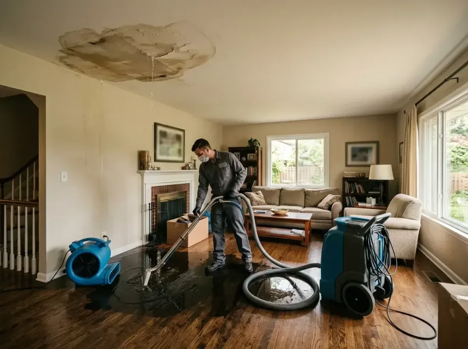 attic-pipe-burst-ceiling-drip-008 — frequently asked questions, Water Damage Restoration & Carpet Care in Hazel Crest, IL